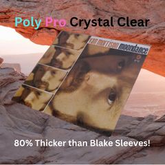 Over 23% Off! 100 X LP Album 12" Inch Single Crystal Clear Poly-PRO Sleeves Vinyl Record Plastic Outer Covers - Snug To Medium Fit - NO FLAP
