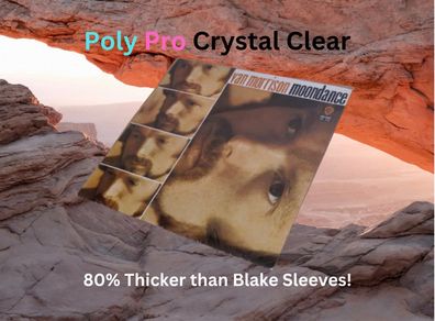 Over 23% Off! 100 X LP Album 12" Inch Single Crystal Clear Poly-PRO Sleeves Vinyl Record Plastic Outer Covers - Snug To Medium Fit - NO FLAP