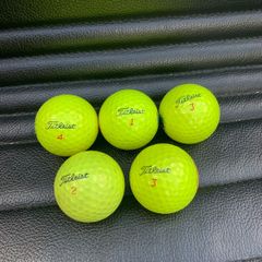 (5) Yellow Tiltiest Trufeel golf balls