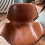 Brown leather chair Image 4