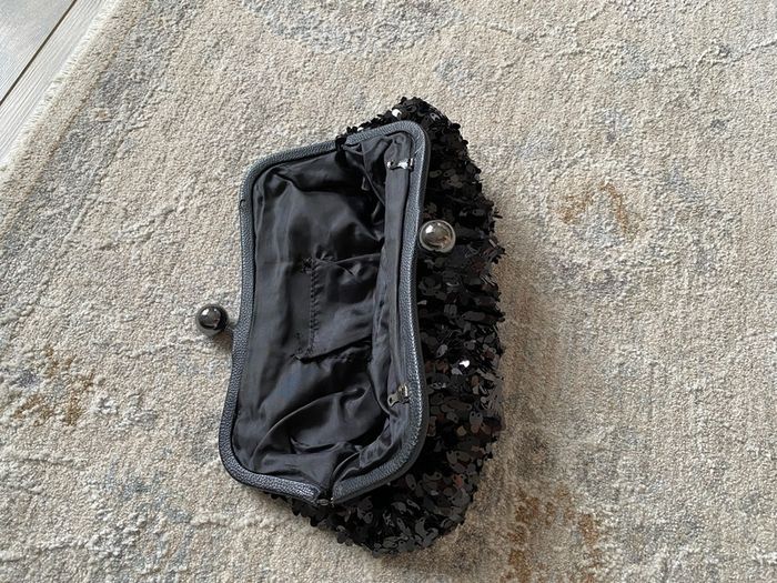 Black Sequin clutch