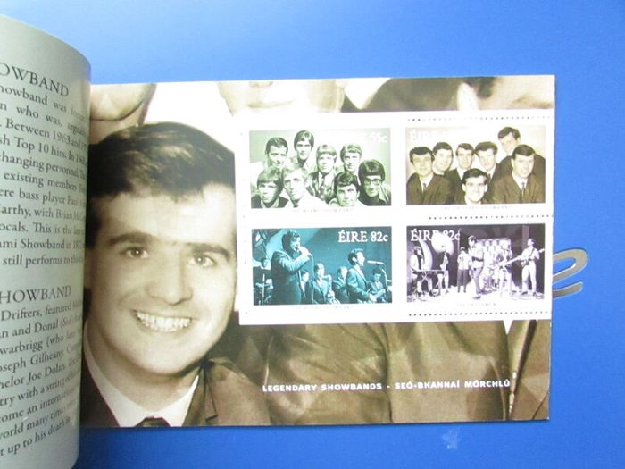 Ireland 2010.Legendary Showbands Four pane Stamp Booklet.