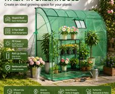 Walk-In Greenhouse Lean To Design