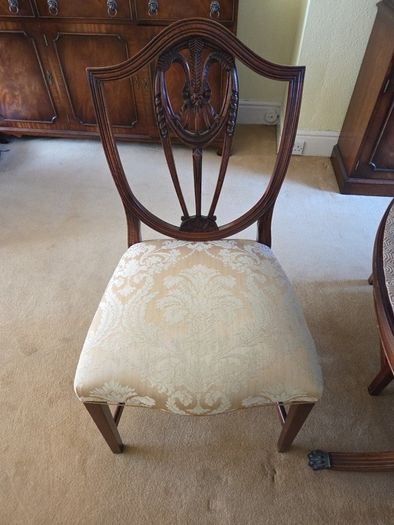 dining table and chairs x8
