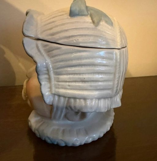 Vintage Baby Head Ceramic Container