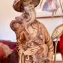Vintage Oriental Resin Sculptured Figures Traditional Attire 1970s Image 10