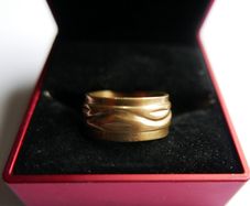 Men's 18K Yellow Gold Plated Ring size V