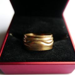 Men's 18K Yellow Gold Plated Ring size V
