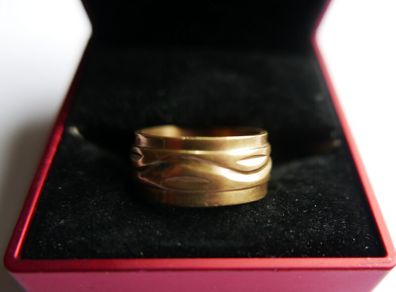 Men's 18K Yellow Gold Plated Ring size V