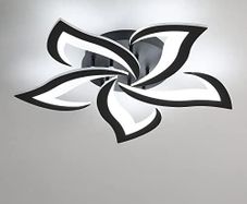 Mordern LED Ceiling Light, 60W 6500LM LED Ceiling Lights Cool White 6500K, Creative Petals Design, Acrylic Chandelier for Living Room Bedroom Dining Room