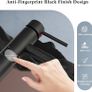 Black Bathroom Taps Tall Basin Taps Mono Countertop Sink Tap, Single Lever High Rise Bathroom Sink Tap Mixers, Modern Stainless Steel Monobloc High Basin Mixer Faucet Image 4