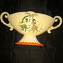 Antique Comport or Vase featuring molded handles and a relief scene of figures dancing under a tree Image 5