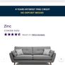 Gray fabric sofa AE Image 9