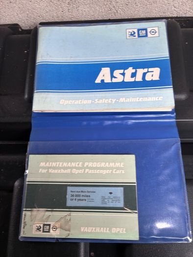 Vintage Opel Astra owners manual