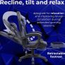 New Gaming Chair Office Reclining Chair with Footrest Image 4