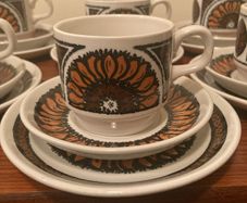 Retro, 1970s Biltons 18 piece Teaset