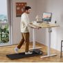 140 x 60 cm Standing Desk, Electric Height Adjustable Desk with 2 Hooks Image 9