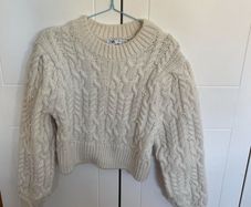 zara cream jumper