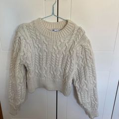 zara cream jumper
