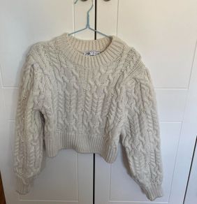 zara cream jumper