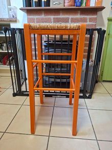 Solid wood high stool X 4