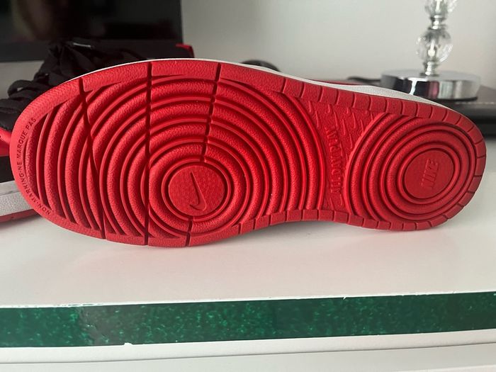 Nike black & red court borough low recraft Boys Youth trainers