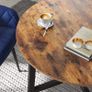 _Dining Table, Small Round Kitchen Table for Living Room, Office, 80 x 75 cm (diameter x height), Industrial Design Image 3