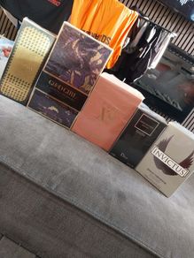 Selection of perfume and aftershave won from auction
