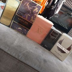 Selection of perfume and aftershave won from auction