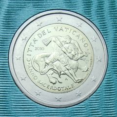 Vatican 2 Euro Brilliant Uncirculated Coin 2010 - Benedict XVI Year for Priests