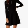 Karen Millen High Neck Zip Black Jersey Dress Image 3
