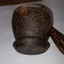Pestle and mortar palm wood Image 6