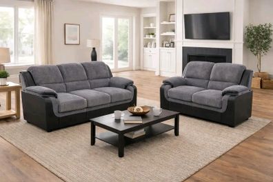 Brand NEW 3+2  &  3+1+1 Tara Fabric Corduroy Suite