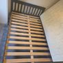 Wooden Bed Frame with Mattress in Good Condition Image 2