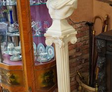 Vintage Classical Apollo Bust on Pedestal
