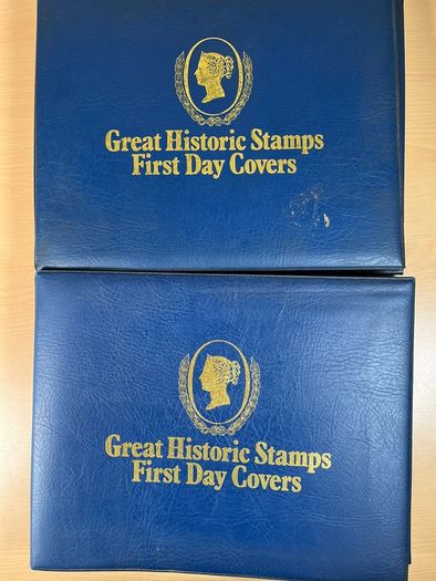 Great Historical Stamps First Day Covers 2 Binders - Job Lot - 102 pages