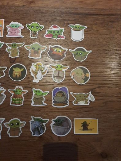 Baby Yoda Stickers from The Mandalorian