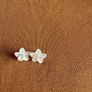 Mother of Pearl snd Natural Diamond Earring Image 2