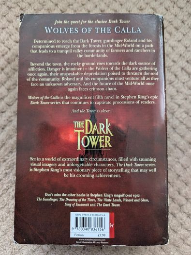 Stephen King Wolves Of The Calla Dark Tower V Paperback Fantasy Hodder 2005