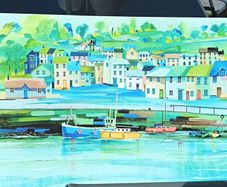 Coastal Harbour Canvas Wall Art