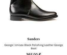 Fantastic pair of Sanders George High Cut Boots in exceptional condition. Look great with jeans, trousers or a suit. Leather Insoles. Goodyear Welted Leather Soles. Retail price on these is Euro 363 excluding shipping. Made in the UK by renowned shoemaker
