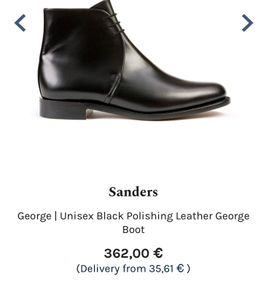 Fantastic pair of Sanders George High Cut Boots in exceptional condition. Look great with jeans, trousers or a suit. Leather Insoles. Goodyear Welted Leather Soles. Retail price on these is Euro 363 excluding shipping. Made in the UK by renowned shoemaker