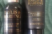 Baylis and harding sealed Face wash and hair and body wash  black pepper and ginseng.