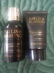 Baylis and harding sealed Face wash and hair and body wash  black pepper and ginseng.