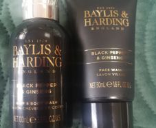Baylis and harding sealed Face wash and hair and body wash  black pepper and ginseng.