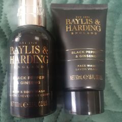 Baylis and harding sealed Face wash and hair and body wash  black pepper and ginseng.