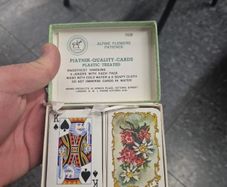 Playing Cards Gold cornered piatnik perfect patience playing cards Benno products London Original gift present old vintage antique man dad shed