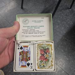 Playing Cards Gold cornered piatnik perfect patience playing cards Benno products London Original gift present old vintage antique man dad shed