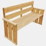 Garden Bench 160 cm Impregnated Pinewood Image 2