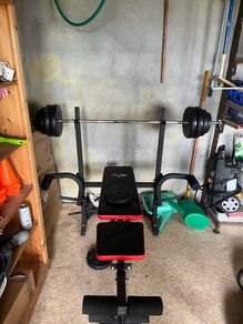 Bench press+ adjustable dumbbells